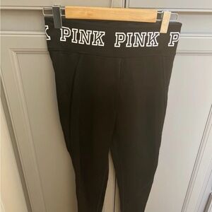 PINK Victoria's Secret women’s reversible Leggings with Logo Waistband.